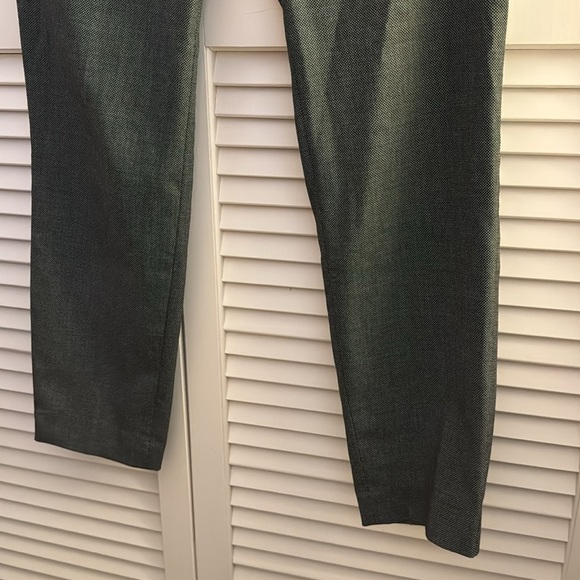 Express Editor Work Pants Y2K Straight Leg Tuxedo Combination EUC Size 4R - Picture 2 of 5